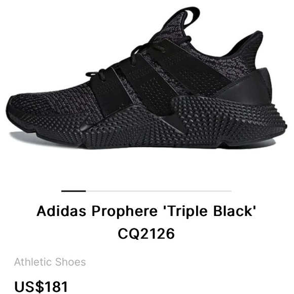 Adidas Triple Black prohere5 won but still very new and well taken care of. - Picture 1 of 4
